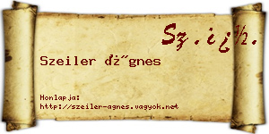 Szeiler Ágnes névjegykártya